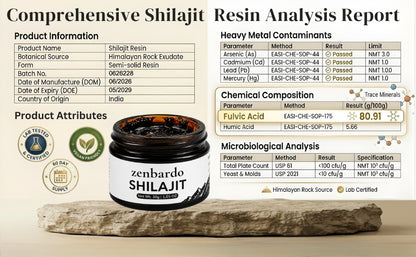 Zenbardo Shilajit - 100% Original Pure Himalayan Resin